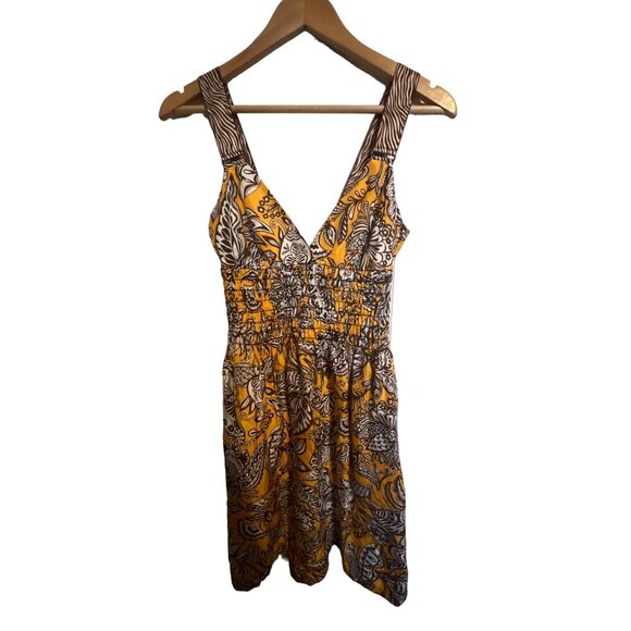 Trina Turk Dress Silk Toucan Obon Zebra Paisley Size 4 - Picture 1 of 5